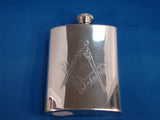 Flask Pewter - Masonic