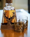 Stag Pewter Glasses Pair