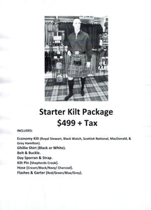 Starter Kilt Package