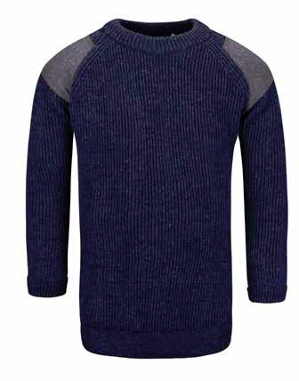 Men's Tweed Patch 100% Wool Sweater